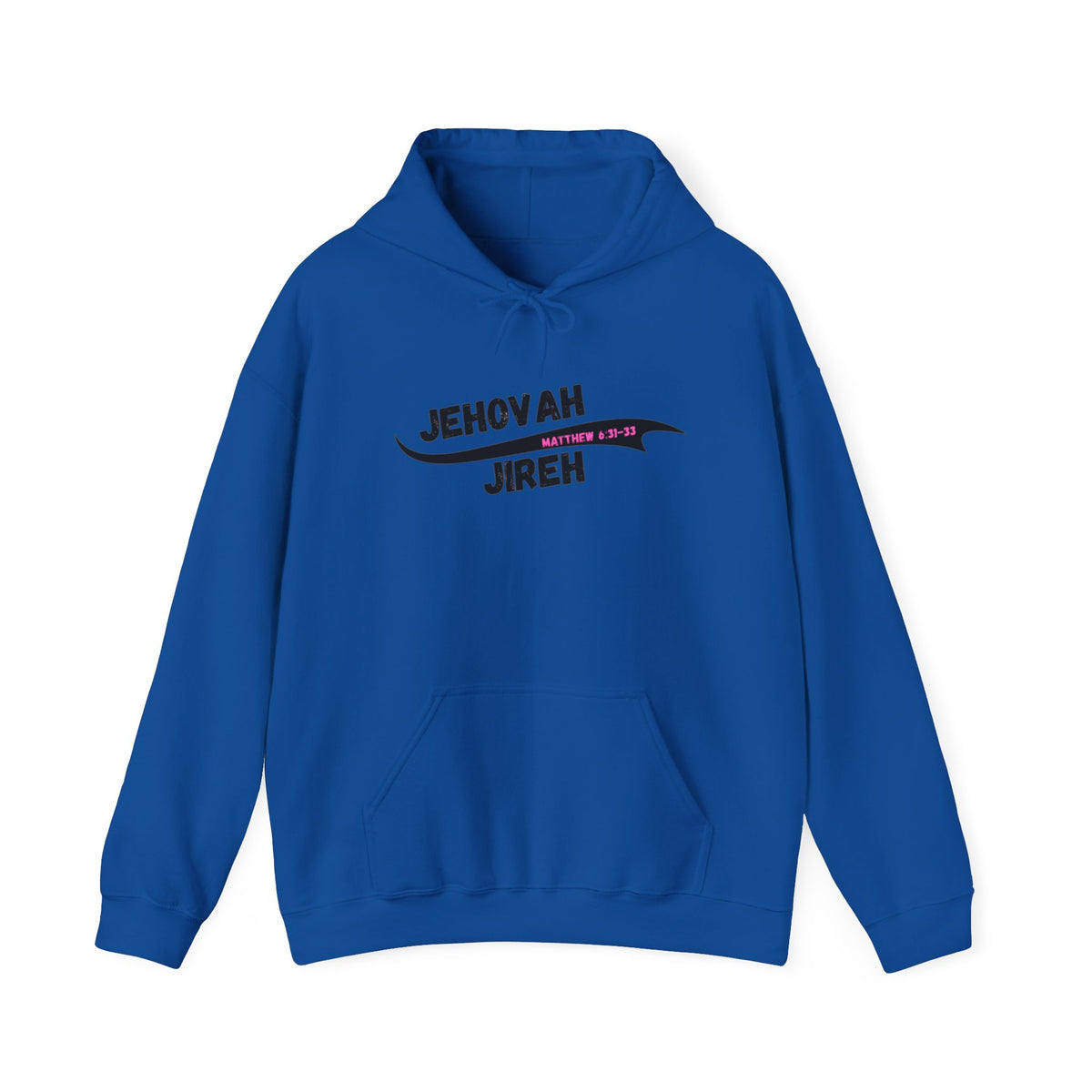 Jehovah Jireh Script Hoodie | Faith Typography Sweatshirt