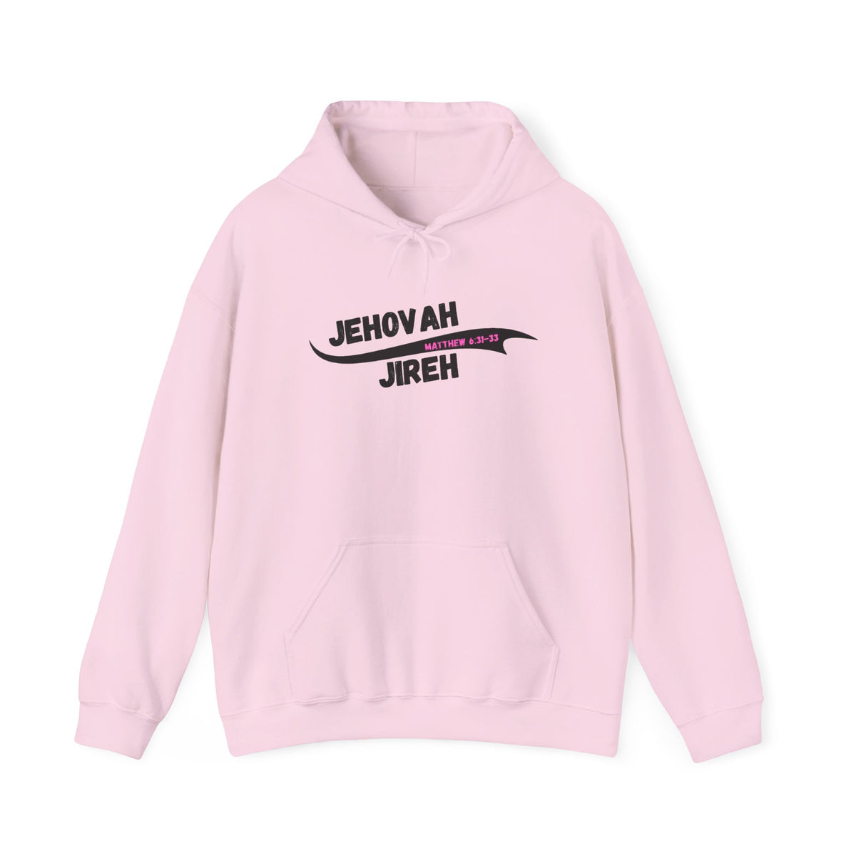Jehovah Jireh Script Hoodie | Faith Typography Sweatshirt