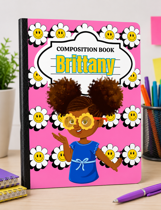 Personalized COMPOSITION BOOKS for all ages!