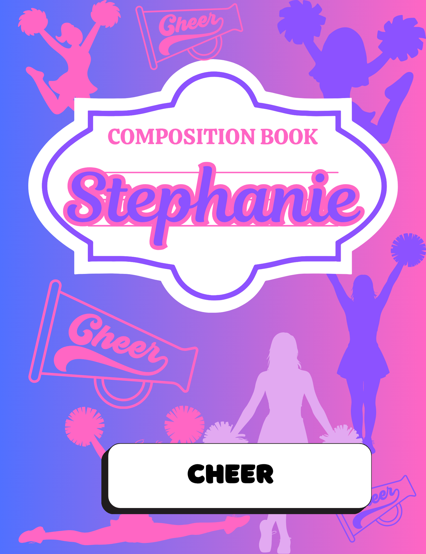 Personalized COMPOSITION BOOKS for all ages!