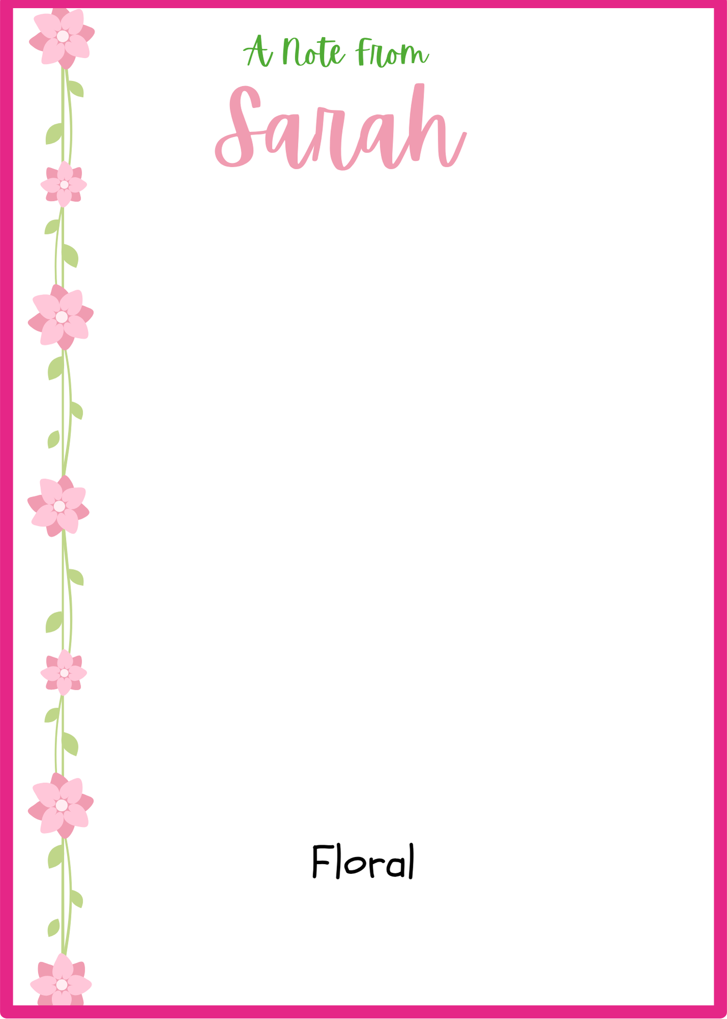Personalized Note Pads