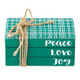 Book Block - Peace Love Joy