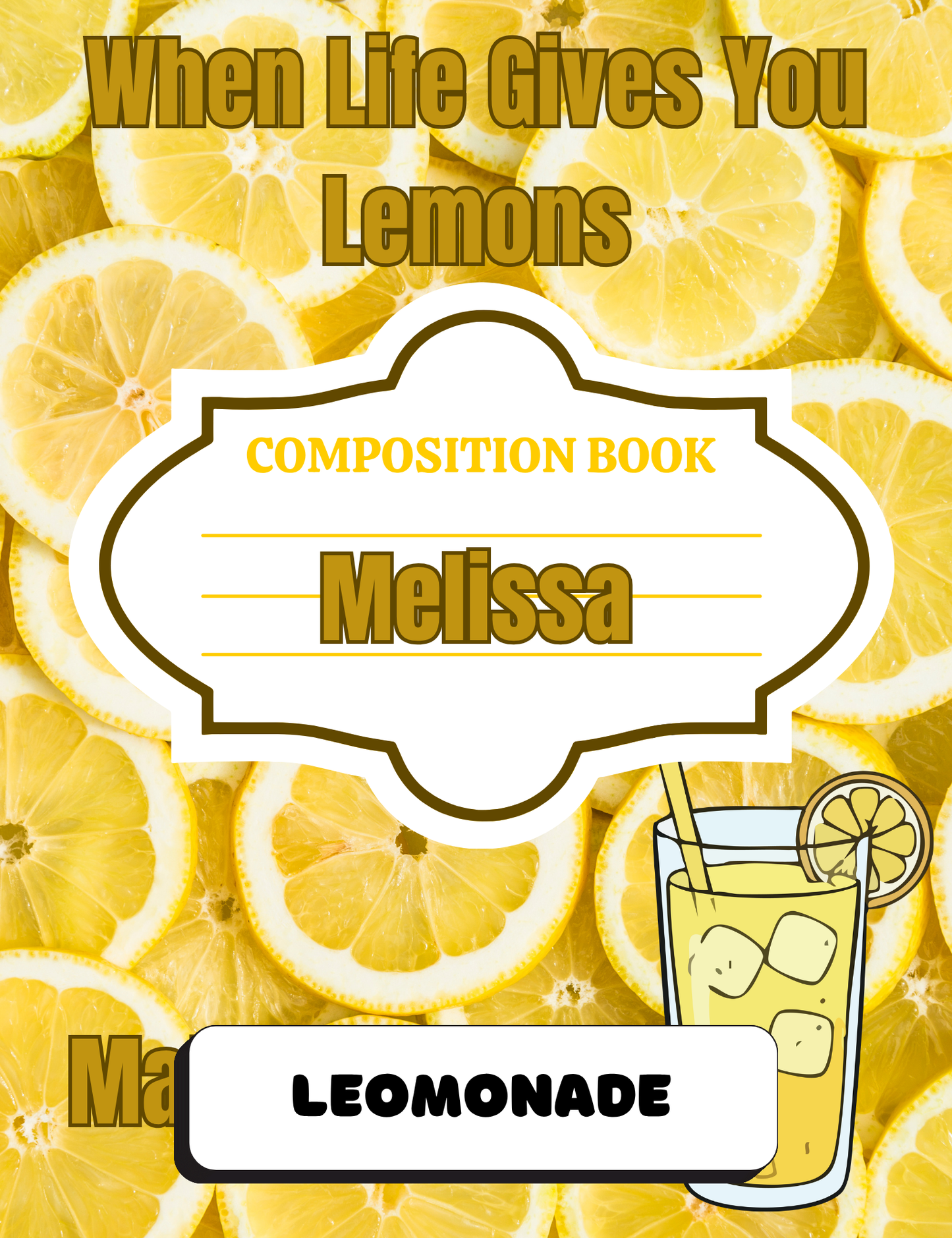 Personalized COMPOSITION BOOKS for all ages!