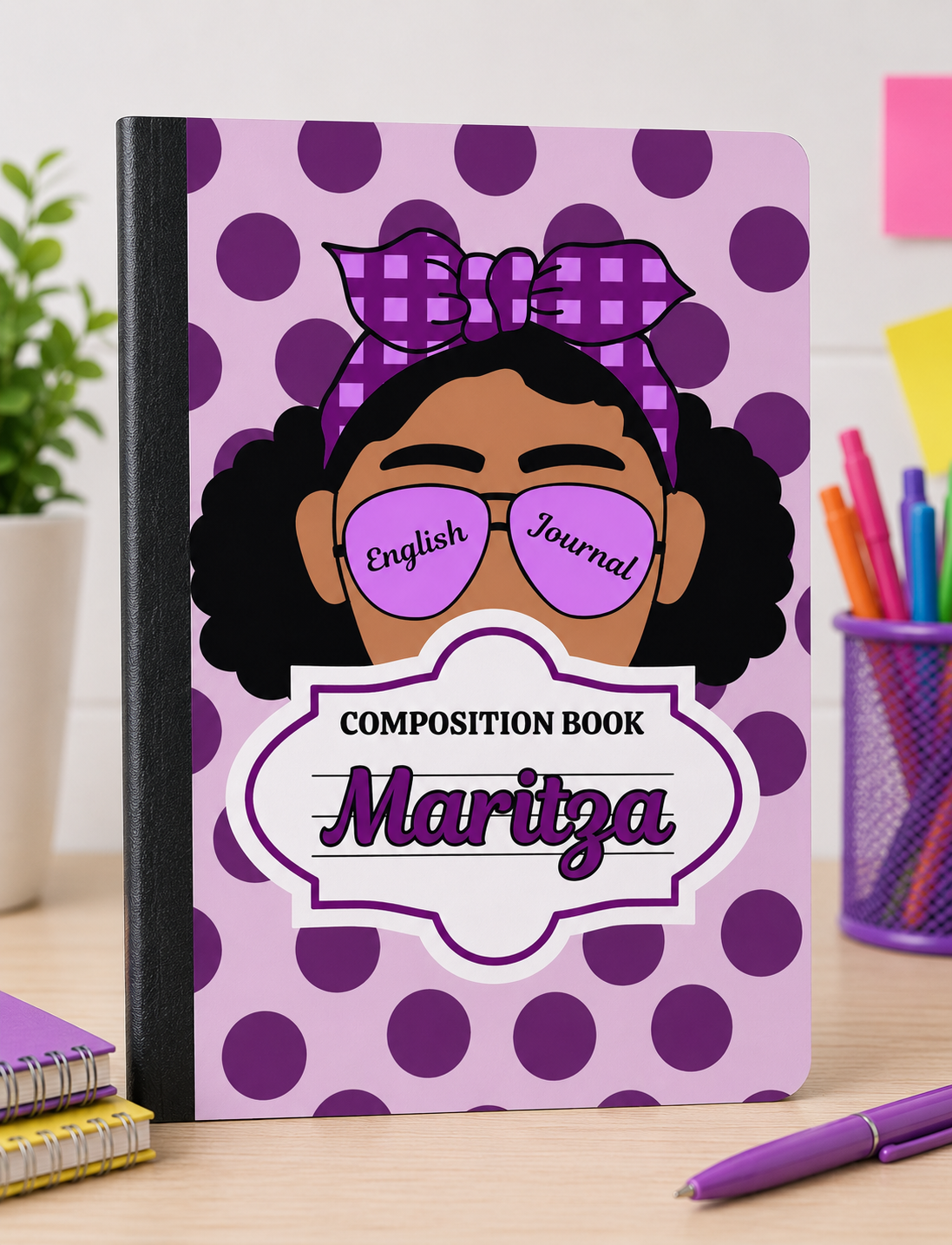 Personalized COMPOSITION BOOKS for all ages!