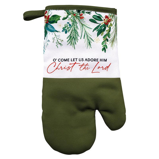Oven Mitt - O Come Let Us Adore Him