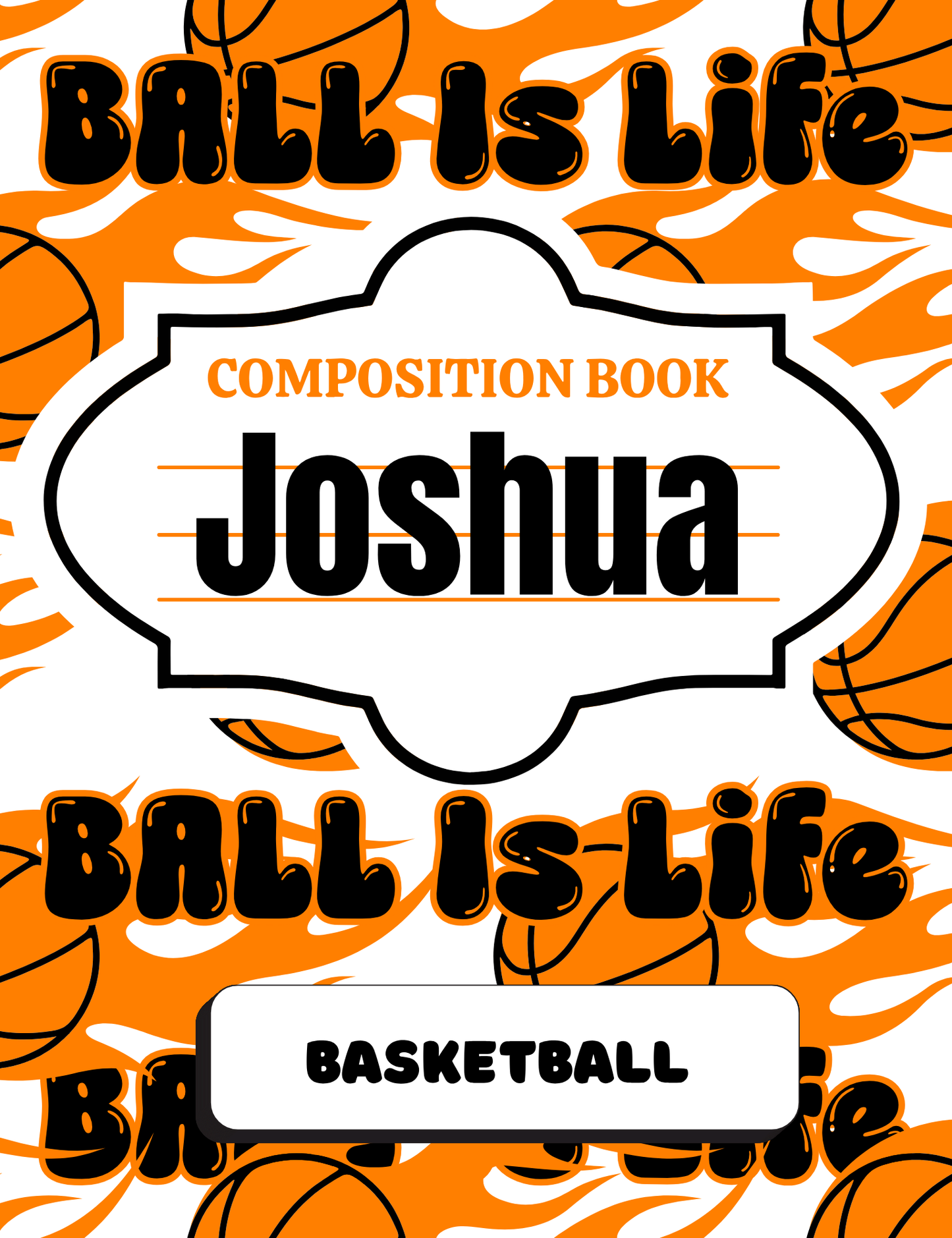 Personalized COMPOSITION BOOKS for all ages!