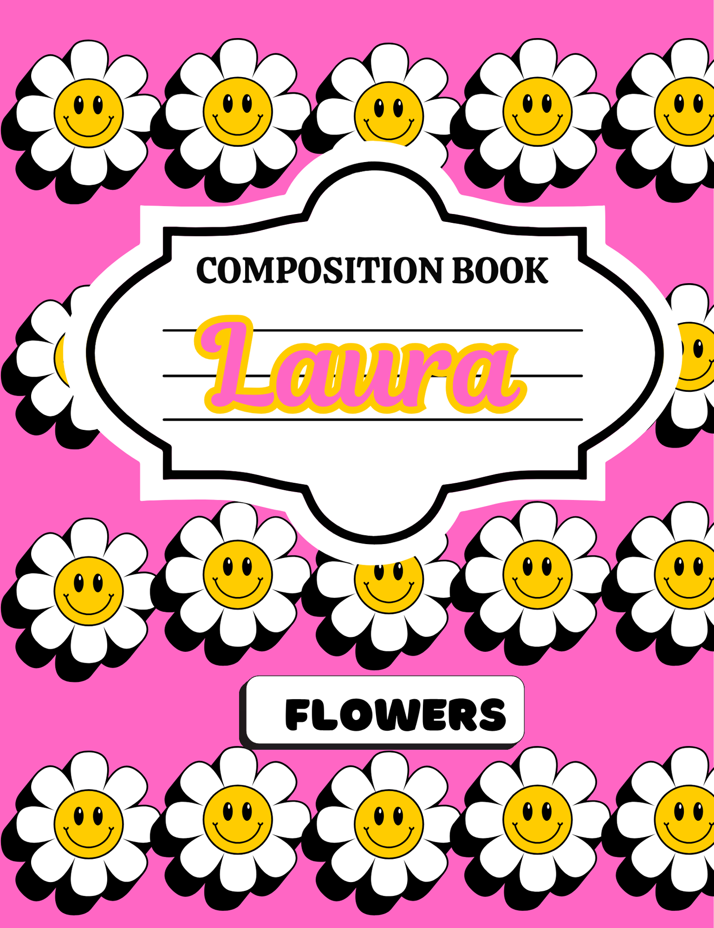 Personalized COMPOSITION BOOKS for all ages!