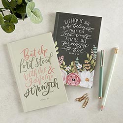 Notebook Set - Blessed is She/The Lord Stood with Me and gave Me Strength