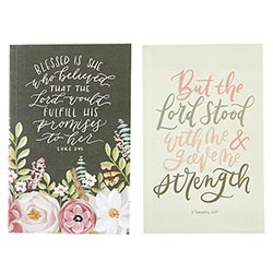 Notebook Set - Blessed is She/The Lord Stood with Me and gave Me Strength